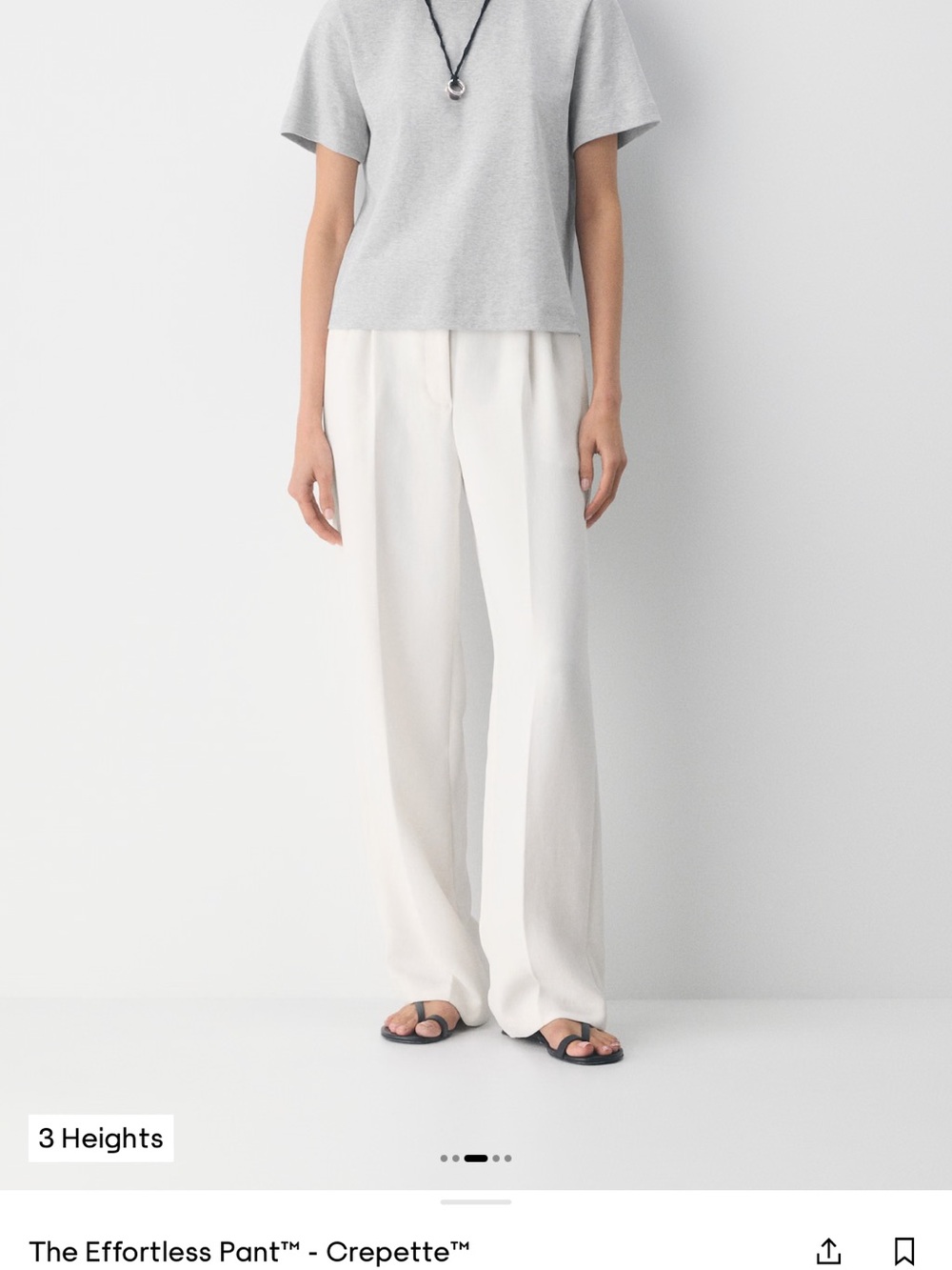 The Effortless Pant™ Crepeette - Light Birch *MINOR FLAW*